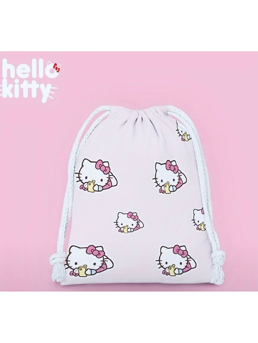 New - Hello Kitty - Small - Drawstring Pouch - Picture 4 of 4